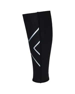 2XU Compression Unisex Black/White Flexible Calf Guards