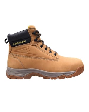 Dunlop Veiligheidslaarzen voor heren van nubuck met stalen neus (Honing)
