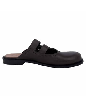 Loewe Campo Mary Jane Mules in Brown Leather