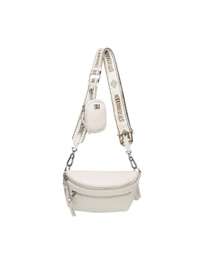 Steve Madden Bclarkes Crossbody-väska med nitar för alla dagar (Ben/Silver)