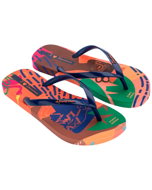 Ipanema Womens Graffiti V Fem Beige/Blue/Brown