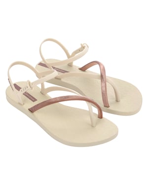 Ipanema Womens Elegant Sandal Fem Beige/Gold Pink