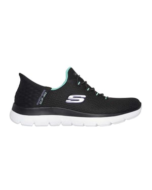 Skechers Mens Summits - Diamond Dream slip-in vrijetijdsschoenen (Zwart/Turkoois)