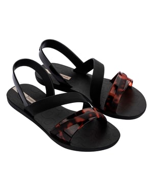 Ipanema Womens Vibrant Sandal Fem Black/Turtle/Beige