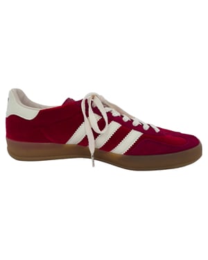 Adidas x Gucci Gazelle Sneakers in Bordeaux Suède