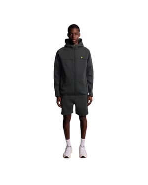 Lyle & Scott Heren Logo Raglan Full Zip Hoodie (Zwart)