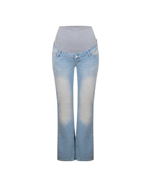 Mamalicious 5-pocket zwangerschapsjeans voor dames (Licht Denim Blauw)