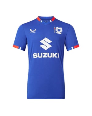 Castore MK Dons-voetbalshirt voor heren (Clematis Blauw)