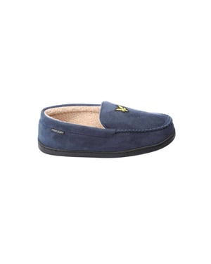Lyle & Scott Heren-mocassinslippers van imitatiesuède van Aspen (Marine)