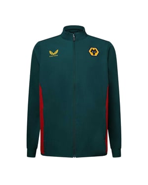 Castore Wolverhampton Wanderers FC-anorak voor heren (Botanische Tuin/Rood)