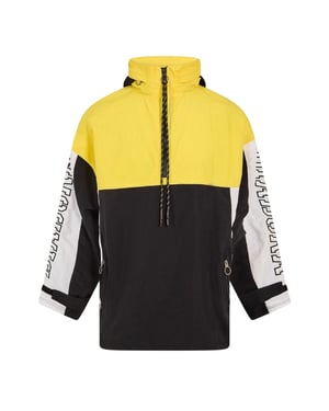 Diadora Ema Performance Training-anorak voor heren (Zonnebloemenveld/Wit/Zwart)