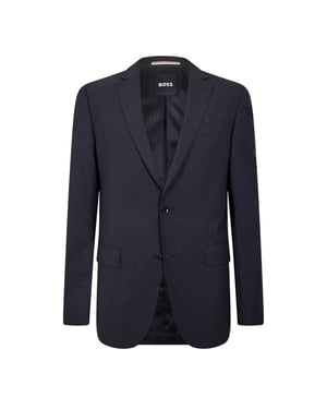 Boss Heren Colbert Met Enkele Knoopsluiting (Donkergrijs)
