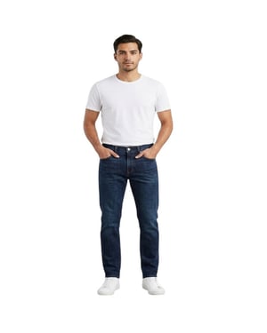 Levis Heren 512 Tapered Slim-fit jeans (Biologie)