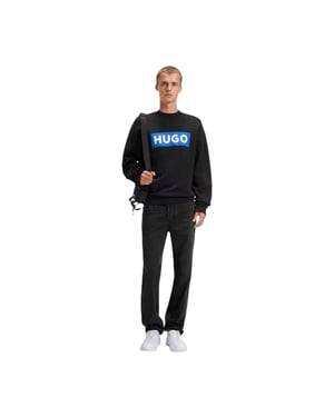 Hugo Heren Jonah 5-pocket slim fit jeans (Donkergrijs)