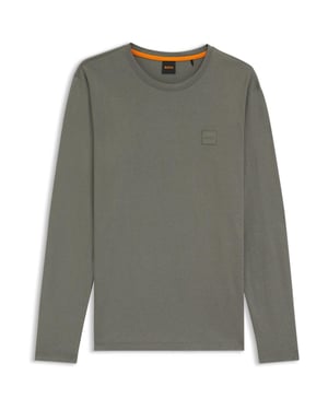 Boss Heren Logo Regular T-Shirt (Grijs)