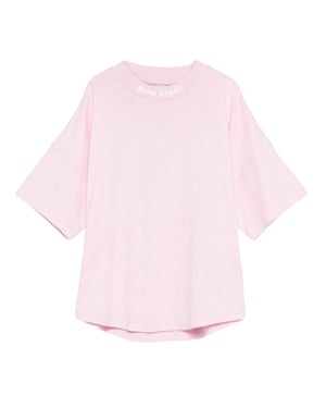 Palm Angels Lichtgewicht T-shirt met klassiek logo voor kinderen (Roze)