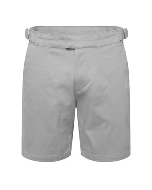 Duck and Cover Everett effen chino-short voor heren (Lichtgrijs)