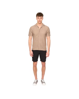 Duck and Cover Everett effen chino-short voor heren (Zwart)