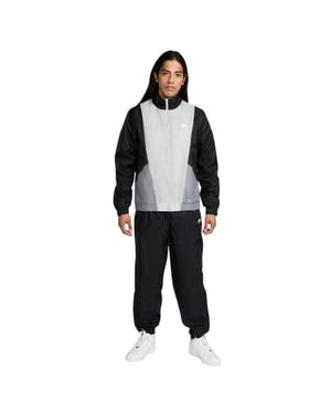 Nike Geweven trainingspak met kleurblok voor heren (Zwart/Grijs/Wit)