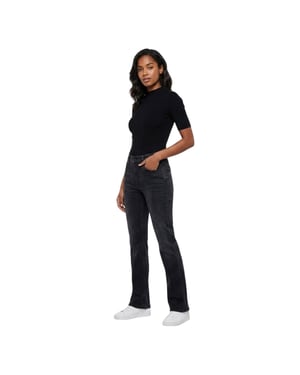 Replay Maijke rechte jeans voor dames (Zwart)