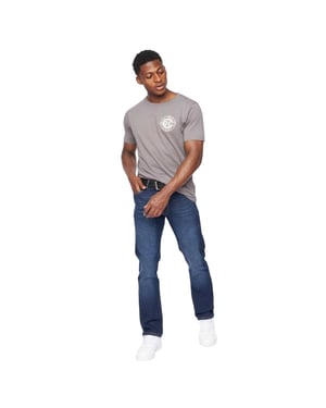 Crosshatch Heren Cadman Rechte Jeans (Blauw)