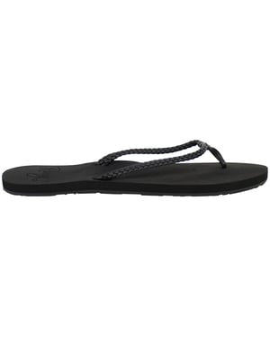 Roxy Costas Womens Black Flip-Flops