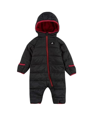 Nike Baby-jumpsuit met capuchon en Air Jordan-logo (Zwart)