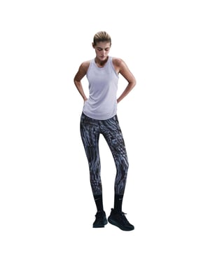 Nike Swift Dri-FIT-legging met marmerpatroon voor dames (Indigo)