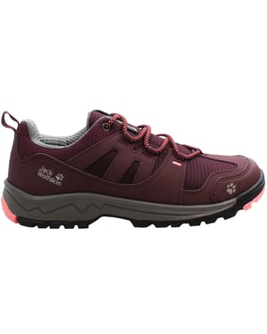 Jack Wolfskin Wolf Hiker Kids Burgundy Mid Shoes