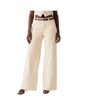 Levi's Dames Big Yikes Wijd Been Chino's (Wit)