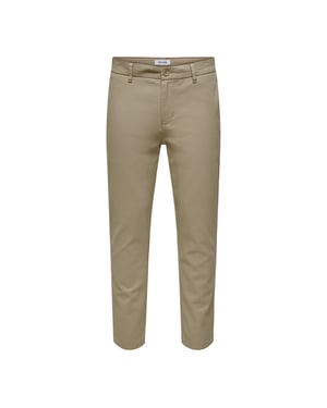 Only Straight Chinos för män (Chinchilla)
