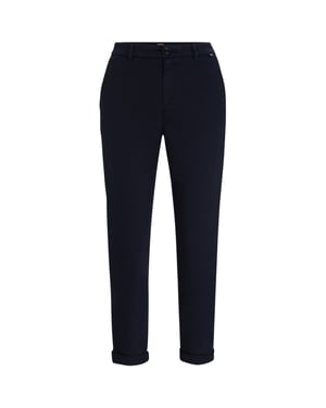 Boss Slanke chino’s voor dames (Middenblauw)