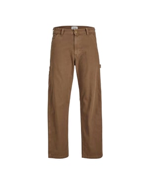Jack And Jones Cargo-byxor med raka ben för herrar (Gummi)