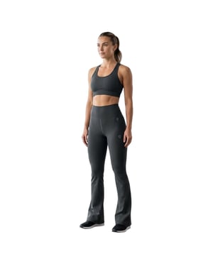 Calvin Klein Hoge taille broeken voor dames (Zwart)