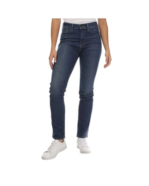 Levis Jeans för kvinnor/damer i denim med hög midja och raka ben (Nonstop)