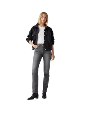 Levis 501-jeans met 5 zakken en rechte pijpen voor dames (Swan Island)