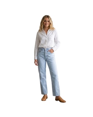 Levis Jeans för kvinnor med hög midja och raka ben (Ojai Shore)