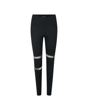 Reebok Leggings med nätinsats för kvinnor/damer (Svart natt)