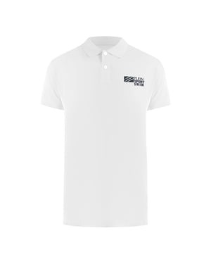 Klassieke Korte Mouwen Collo Logo Polo Shirt in Wit