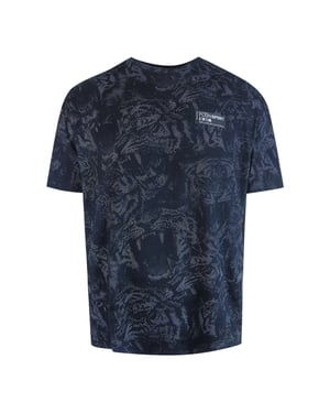 Korte Mouwen T-shirt in Zwart