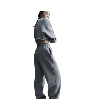 Nike Dames/Dames Fleece Joggers (Donkergrijze heide)