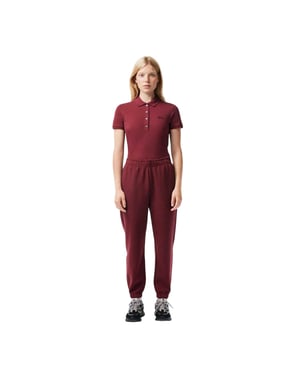 Lacoste Dames/Dames Regular Joggingbroek (Bourgondië)