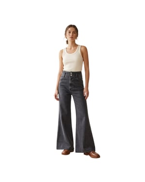 Levis Tapered-jeans i denim med ribbade sidor för kvinnor/damer (Först eller sist)