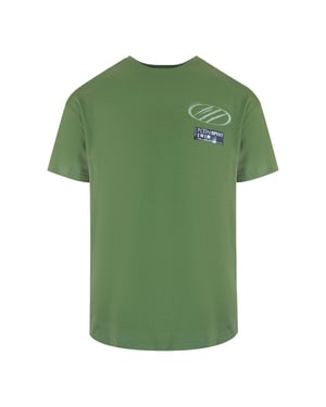 Korte Mouw T-shirt in Olijf