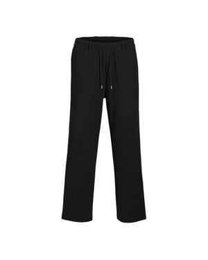 Jack And Jones Heren-joggingbroek met taps toelopende pijpen en een relaxte pasvorm (Zwart)