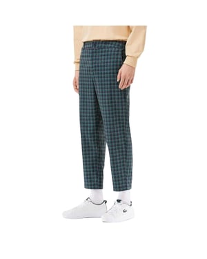 Lacoste Herenbroek met all-overprint (Marineblauw/rood)