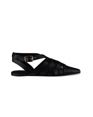 Loro Piana Silene ballerinor Svart