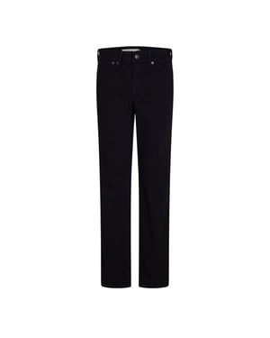 Levis Dams 712 Slim-fit-jeans med sömkant (Natten är svart)