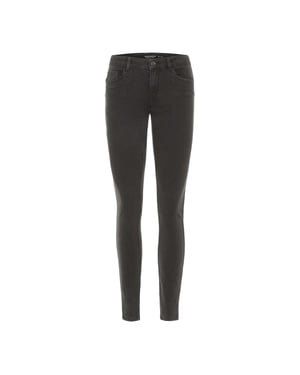 Vero Moda Slim-fit-jeans med 5 fickor för kvinnor (Mörkgrå)