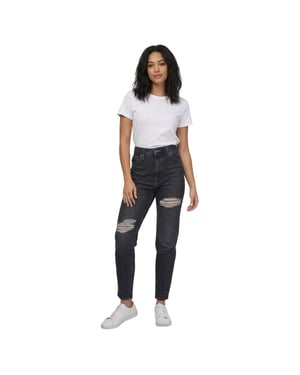 Levis Dam/kvinnor - Mom Jeans med hög midja (Var är min lunch?)